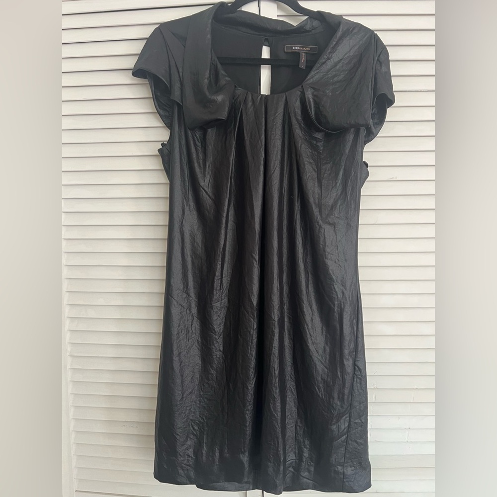 BCBGMaxAzria Metallic Black Dress